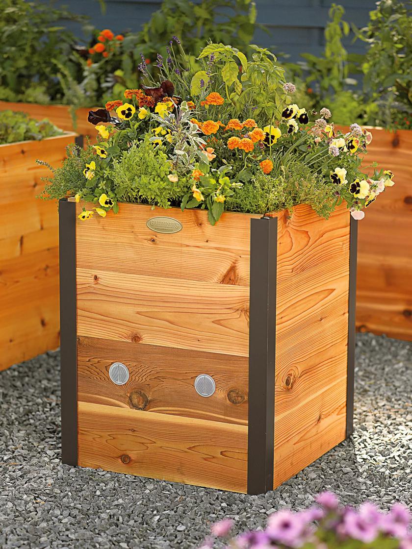 Elevated Planters |   Elevated Cedar Raised Bed, 2′ x 2′ Elevated Planters Elevated Planters