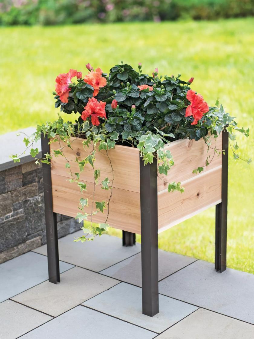 Elevated Planters |   Elevated Planter Box, 2′ x 2′ Elevated Planters Elevated Planters