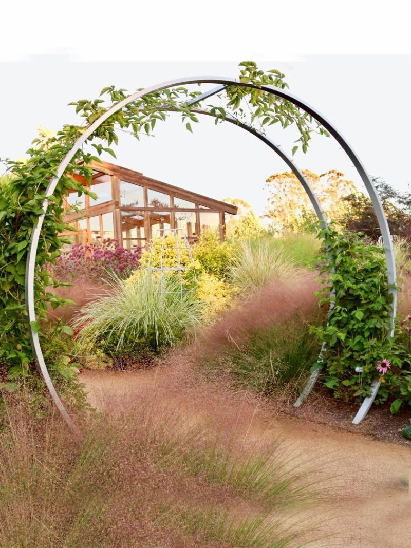 Flower Supports & Trellises |   Gracie Modern Arbor, Large Flower Supports & Trellises Flower Supports & Trellises