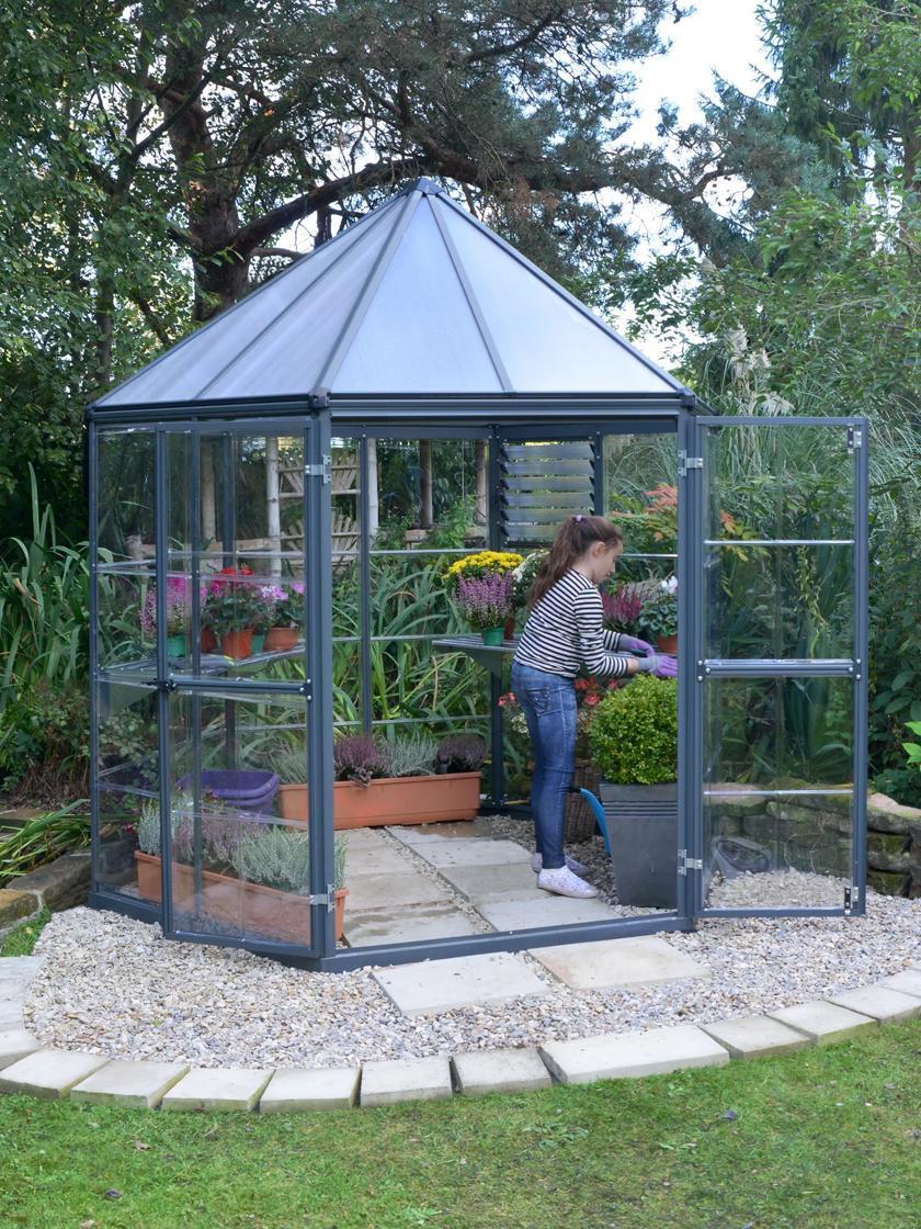 Greenhouse Kits |   Canopia® by Palram Oasis Hexagon Greenhouse GARDEN SUPPLIES Greenhouse Kits