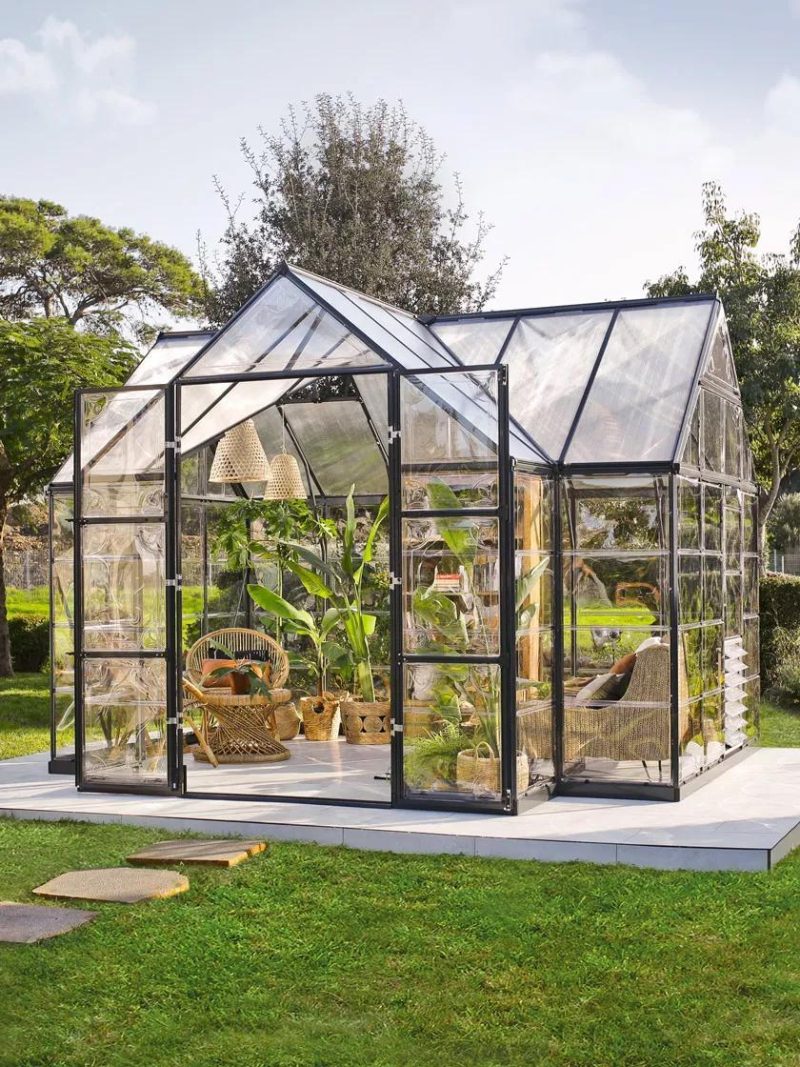 Greenhouse Kits |   Canopia® by Palram Victory™ Orangery Garden Chalet/Greenhouse and Conservatory, 10′ x 12′ GARDEN SUPPLIES Greenhouse Kits