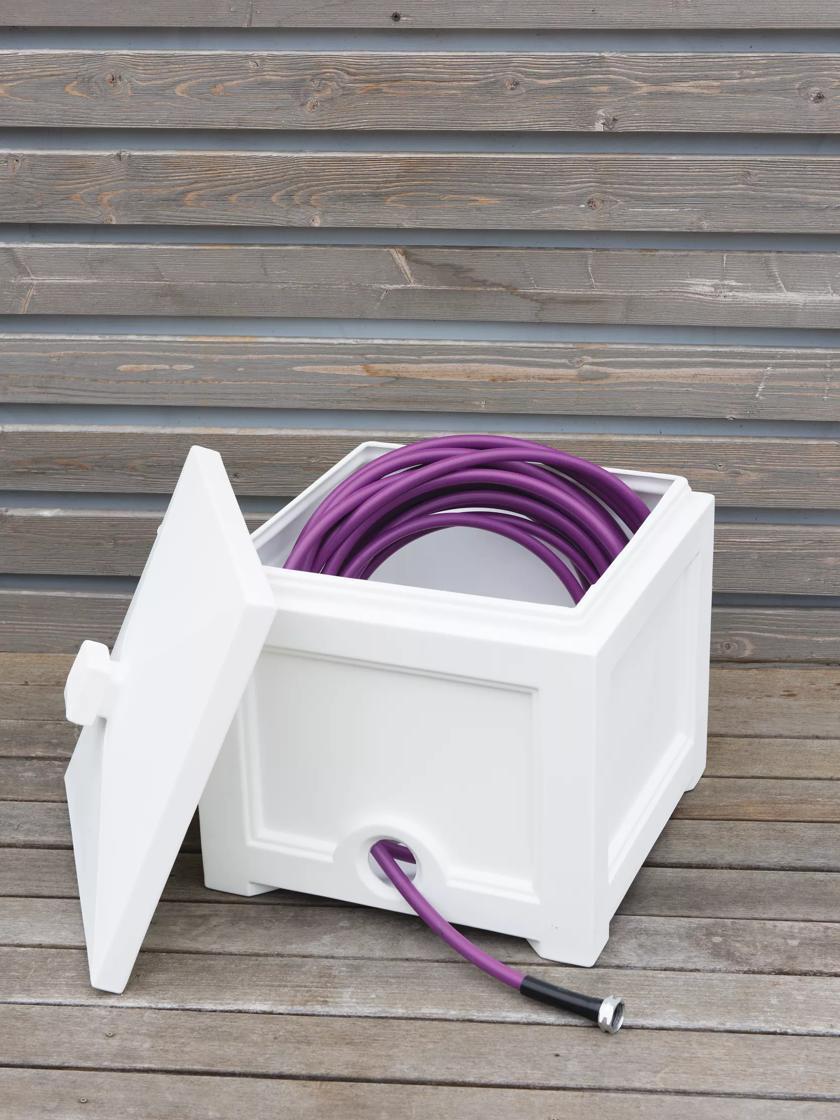 Hose Reels & Organizers |   Fairfield Garden Hose Storage Bin GARDEN SUPPLIES Hose Reels & Organizers