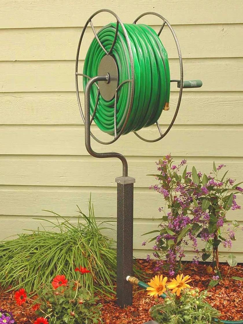 Hose Reels & Organizers |   Yard Butler® Free Standing Swivel Reel GARDEN SUPPLIES Hose Reels & Organizers