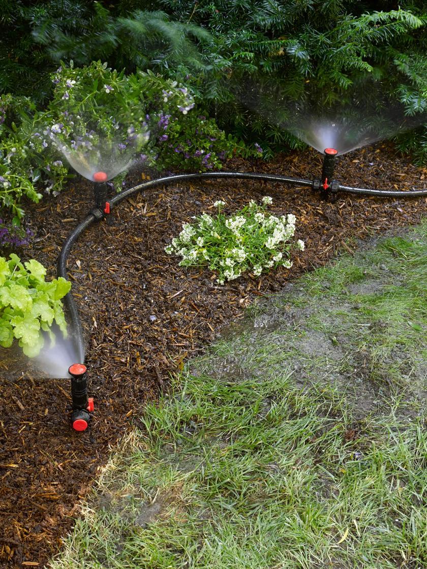 Irrigation Systems |   Snip-n-Spray Garden and Landscape Sprinkler System GARDEN SUPPLIES Irrigation Systems