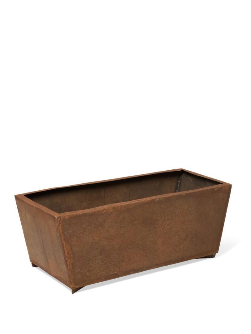 Patio Planters |   Corten Steel Tapered Trough Planter Patio Planters Patio Planters