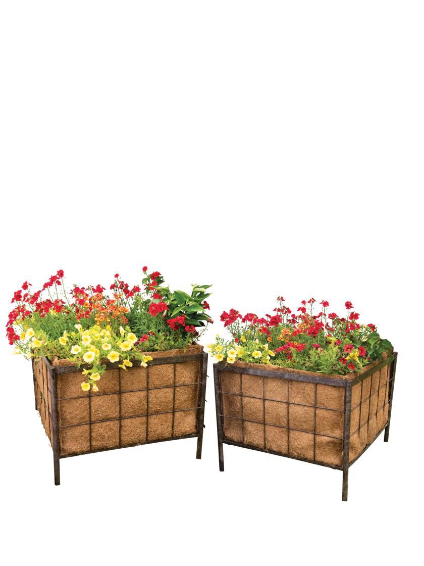 Patio Planters |   Jardin Rose Arch Planters with Coir Liners, Set of 2 Patio Planters Patio Planters