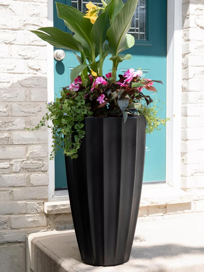 Patio Planters |   Sedona Tall Planter, 28″ Height Patio Planters Patio Planters