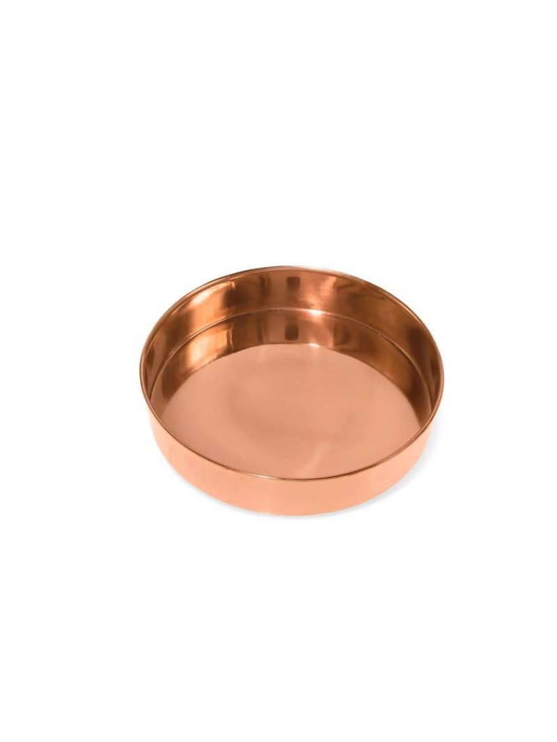 Plant Stand Trays |   Extra Small Round Copper Plant Tray, 8″ Plant Stand Trays Plant Stand Trays