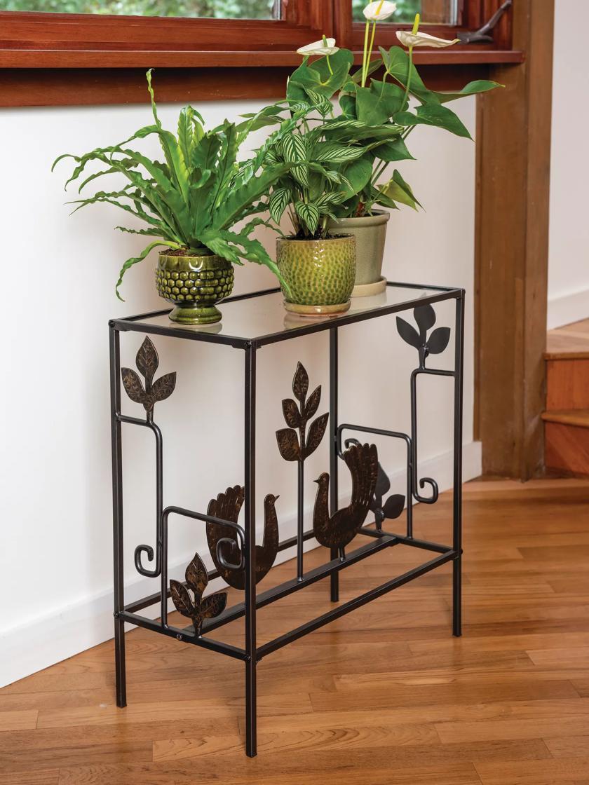 Plant Stands |   Folk Art Plant Stand Console Table Plant Stands Plant Stands