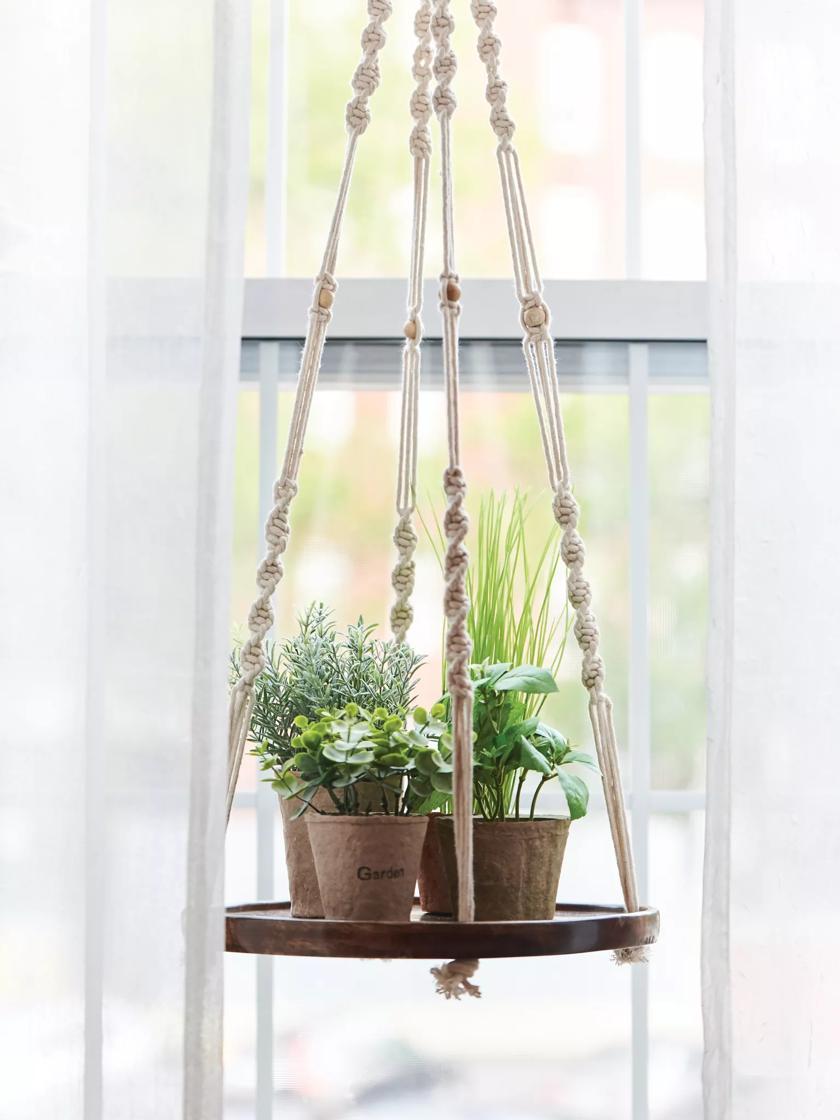 Plant Stands |   Hanging Wooden Plant Shelf Plant Stands Plant Stands