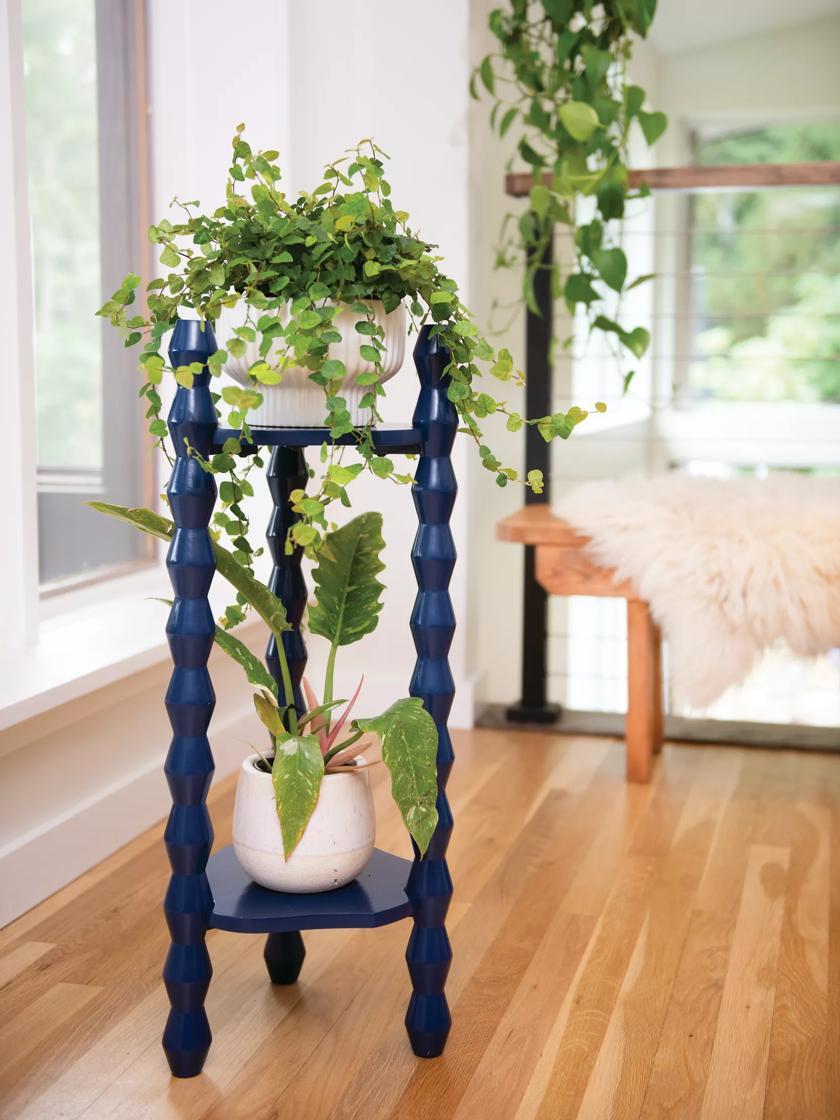 Plant Stands |   Turned Wood Plant Stand Side Table Plant Stands Plant Stands