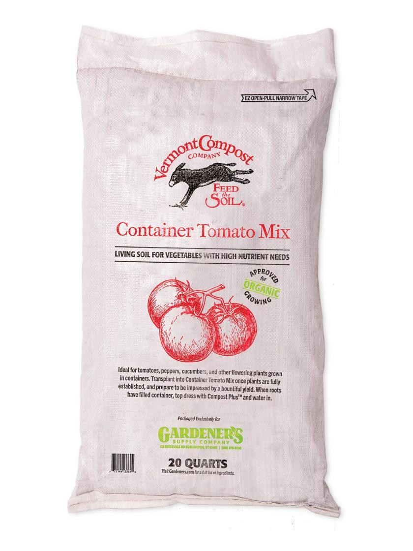 Potting Soil Mixes |   Organic Container Tomato Mix, 20 Quart GARDEN SUPPLIES Potting Soil Mixes