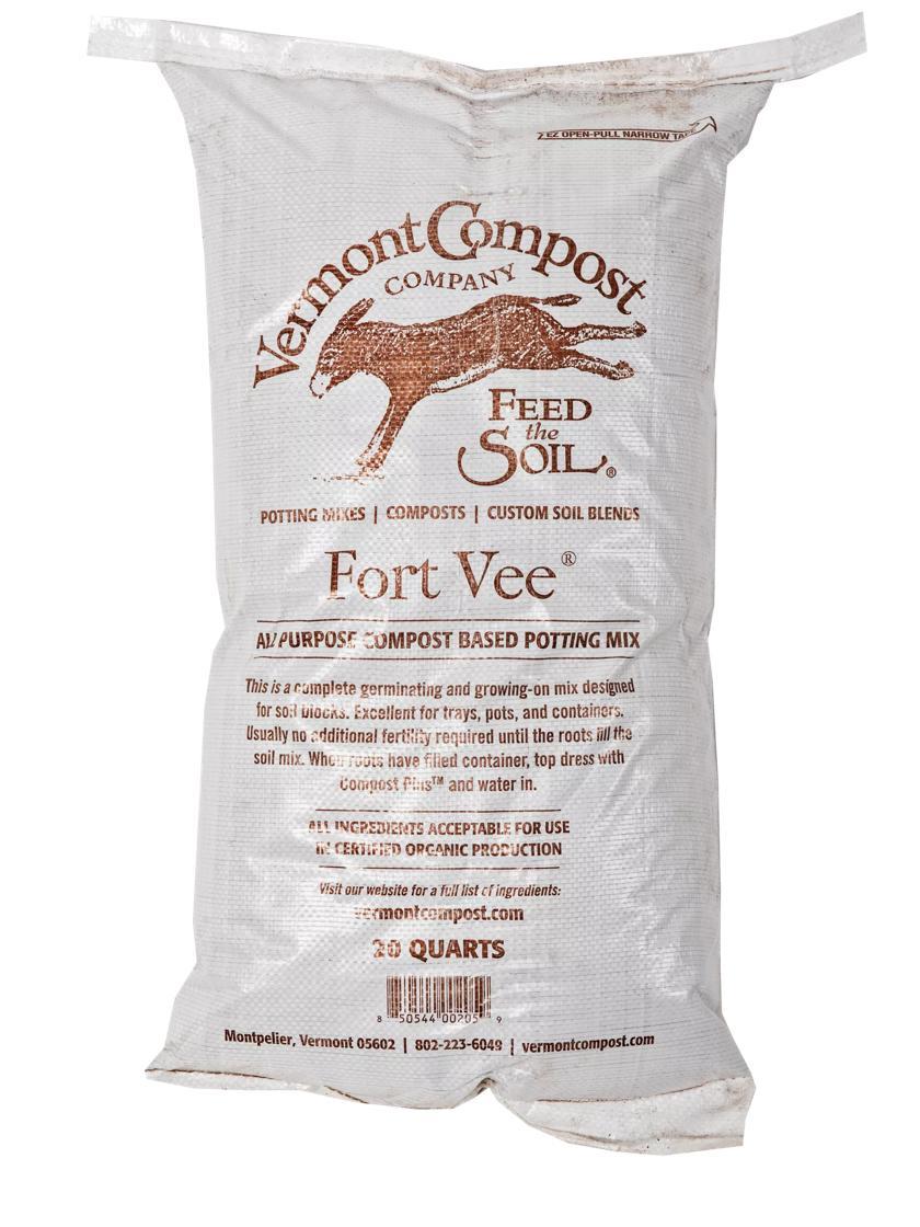 Potting Soil Mixes |   Vermont Compost Company Fort Vee™ Potting Mix, 20 Quarts GARDEN SUPPLIES Potting Soil Mixes