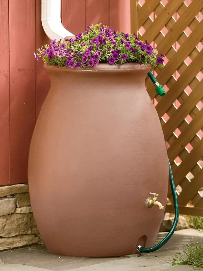 Rain Barrels |   Rainwater Urn, 50 Gallon GARDEN SUPPLIES Rain Barrels