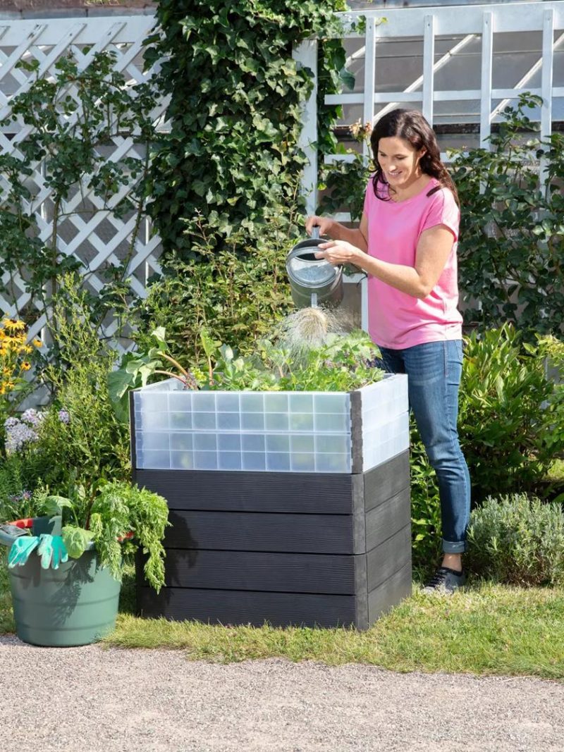 Raised Garden Beds |   Modular Rectangular Raised Bed Kit with Translucent Panels PLANTERS & RAISED BEDS Raised Garden Beds