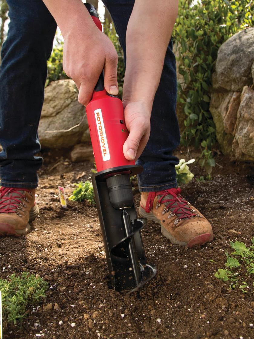 Trowels & Planting Tools |   Rotoshovel Battery-Operated Garden Auger GARDEN SUPPLIES Trowels & Planting Tools