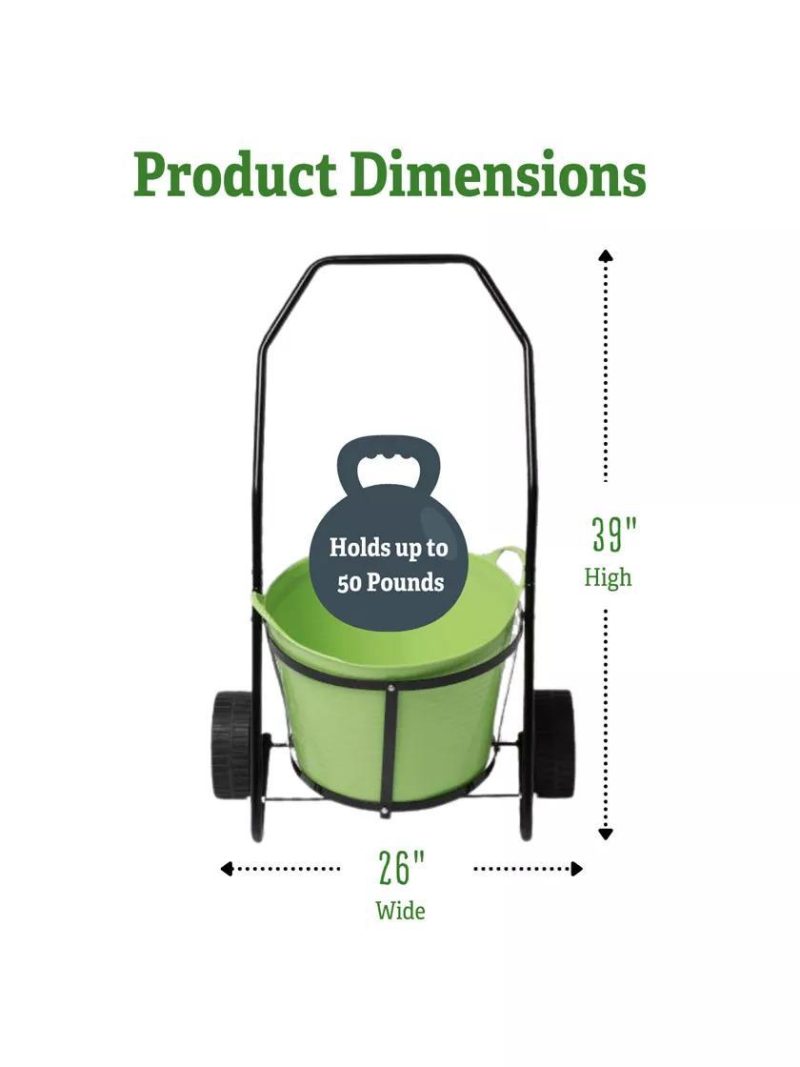 Trugs & Harvest Baskets |   Garden Clean-up Cart with Tubtrug GARDEN SUPPLIES Trugs & Harvest Baskets