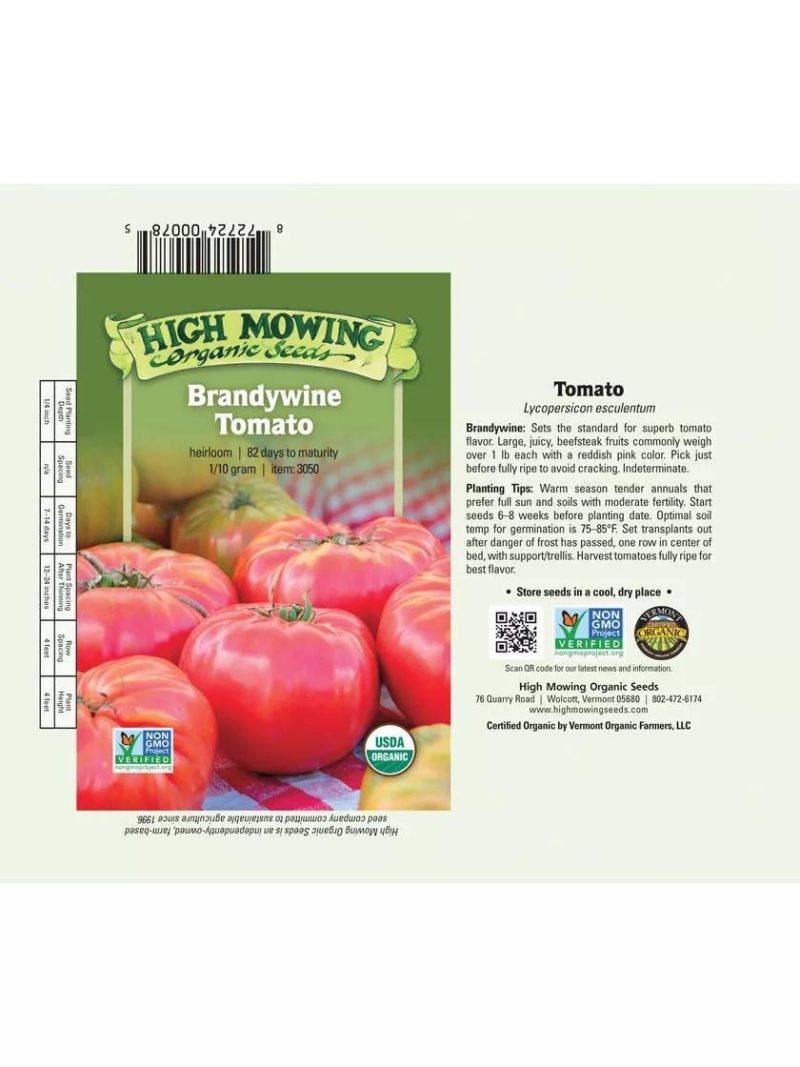 Vegetable Seeds |   Brandywine Tomato Organic Seeds GARDEN SUPPLIES Vegetable Seeds