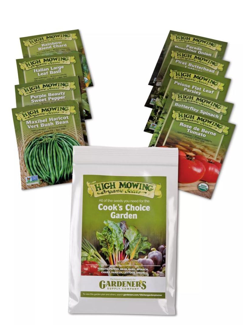 Vegetable Seeds |   Cook’s Choice Vegetable Garden Organic Seeds, Set of 9 GARDEN SUPPLIES Vegetable Seeds