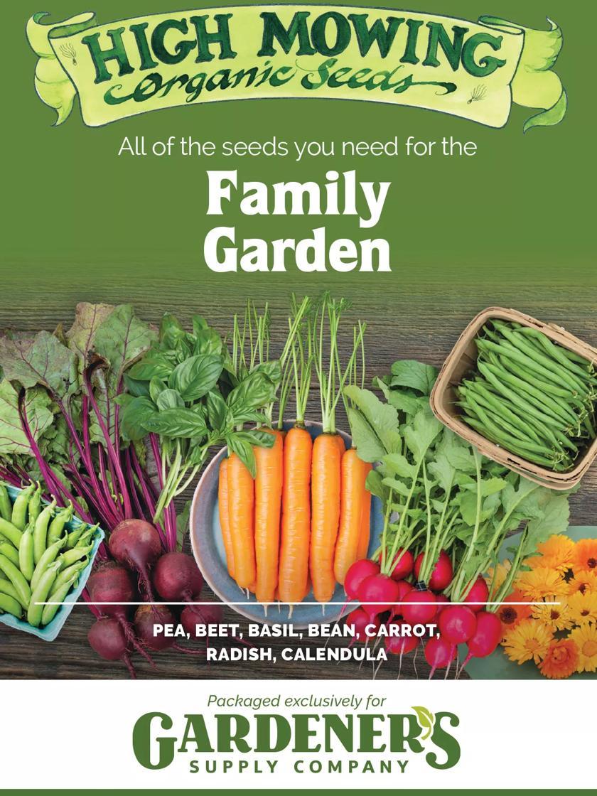 Vegetable Seeds |   Family Garden Organic Seed Collection, Set of 7 GARDEN SUPPLIES Vegetable Seeds