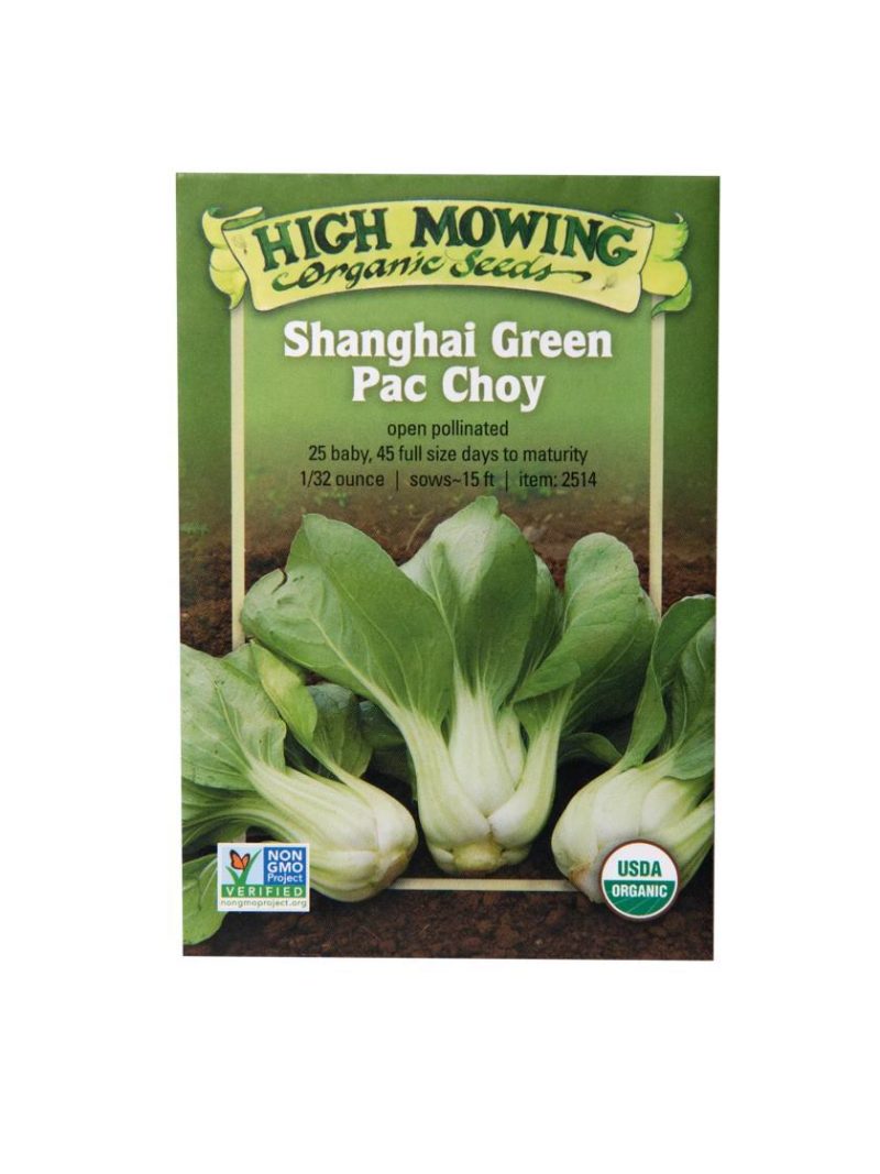 Vegetable Seeds |   Shanghai Green Pac Choy Organic Seeds GARDEN SUPPLIES Vegetable Seeds