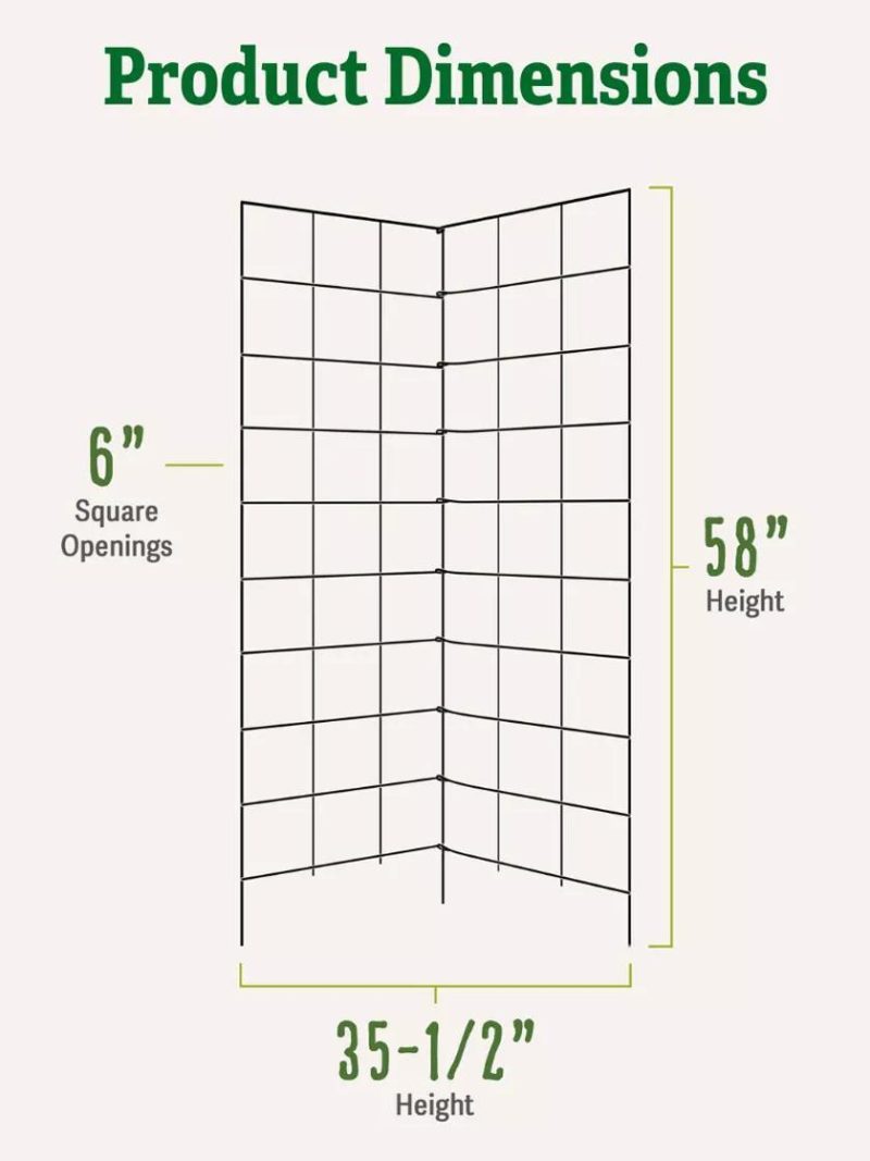 Vegetable Supports & Trellises |   Two Panel Folding Trellis GARDEN SUPPLIES Vegetable Supports & Trellises