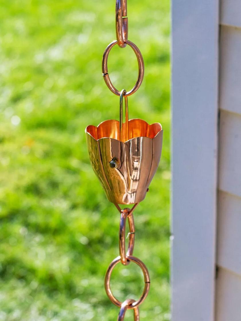 Watering Accessories |   Crocus Copper Rain Chain, 8.5′ GARDEN SUPPLIES Watering Accessories