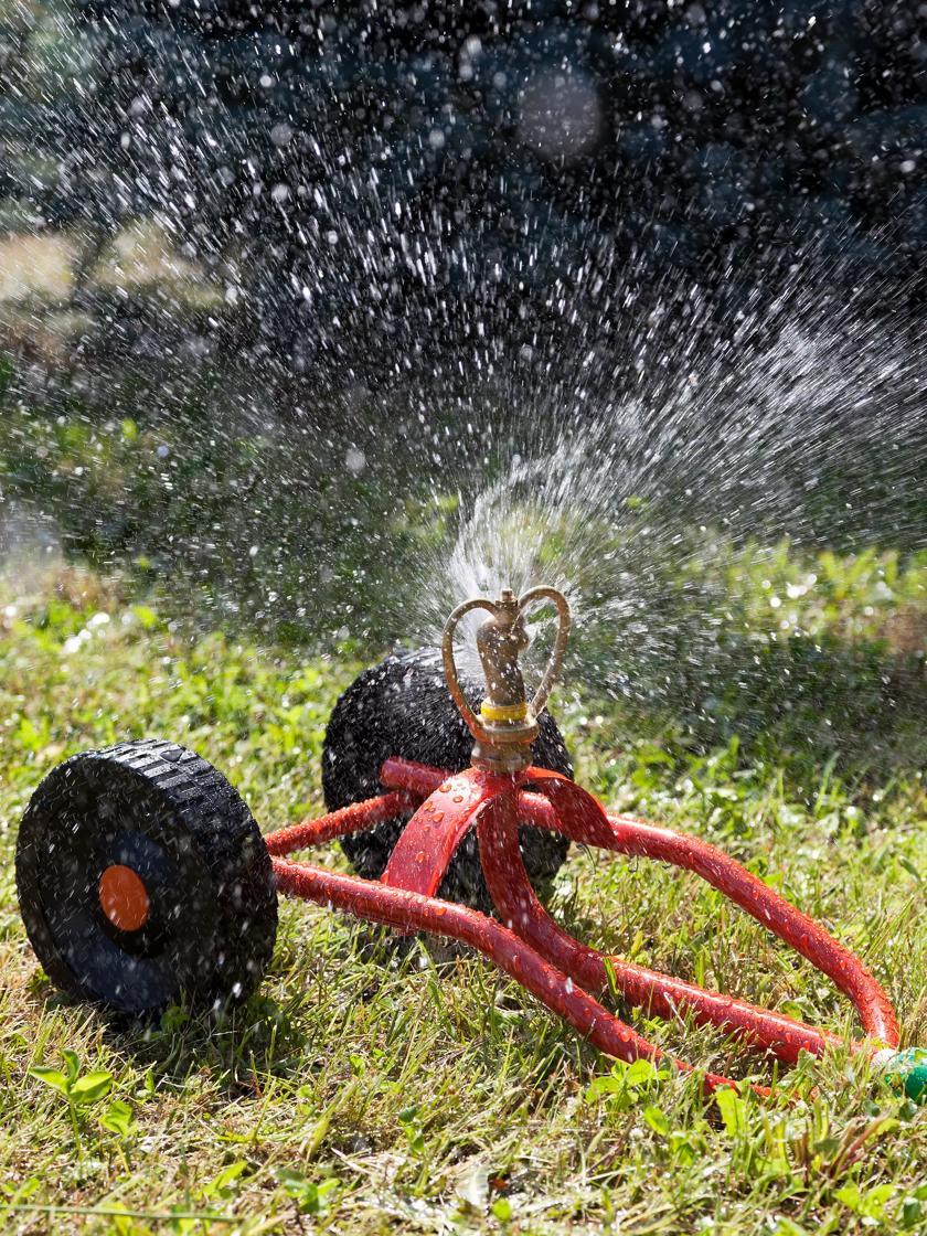 Watering Accessories |   Wheeled Sprinkler Sled GARDEN SUPPLIES Watering Accessories