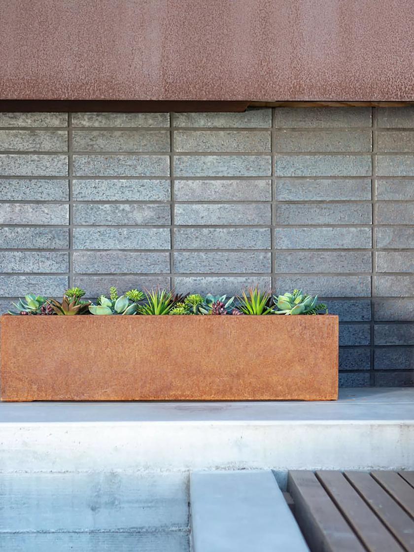 Window Boxes |   Veradek Metallic Series Corten Steel Window Box Planter, 36″ PLANTERS & RAISED BEDS Window Boxes