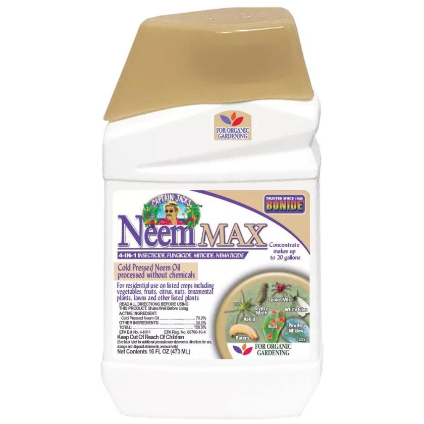 Plant Disease Controls |   Captain Jack’s™ Neem Max Concentrate, 16oz GARDEN SUPPLIES Plant Disease Controls