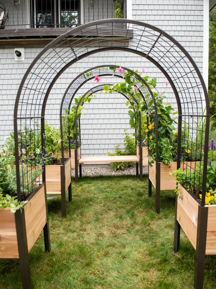 Elevated Planter Accessories |   2′ x 4′ Arch Trellis for Planter Boxes Elevated Planter Accessories Elevated Planter Accessories